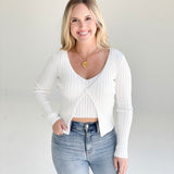 Topher Sweater Top - Ivory