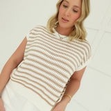 Greer Knit Top - Dark Taupe