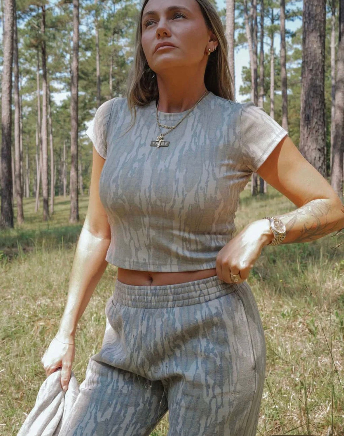 Ribbed Tee - Greenleaf - Tribe Kelley