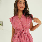 The Quirks Top - Mauve Rust
