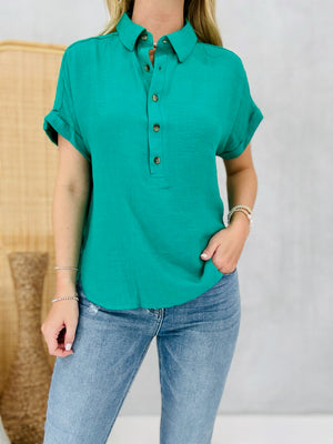 Act of Kindness Blouse - Green