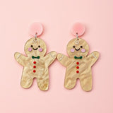 Gingerbread Man Earrings
