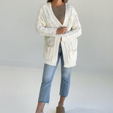 Coziest Chenille Cardigan - Ivory