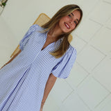 Lisla Midi Dress - Blue
