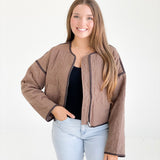 Holliman Quilted Jacket - Mocha