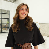 Catie Batwing Dress - Black