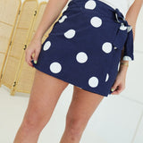 Spot On Wrap Skort - Navy