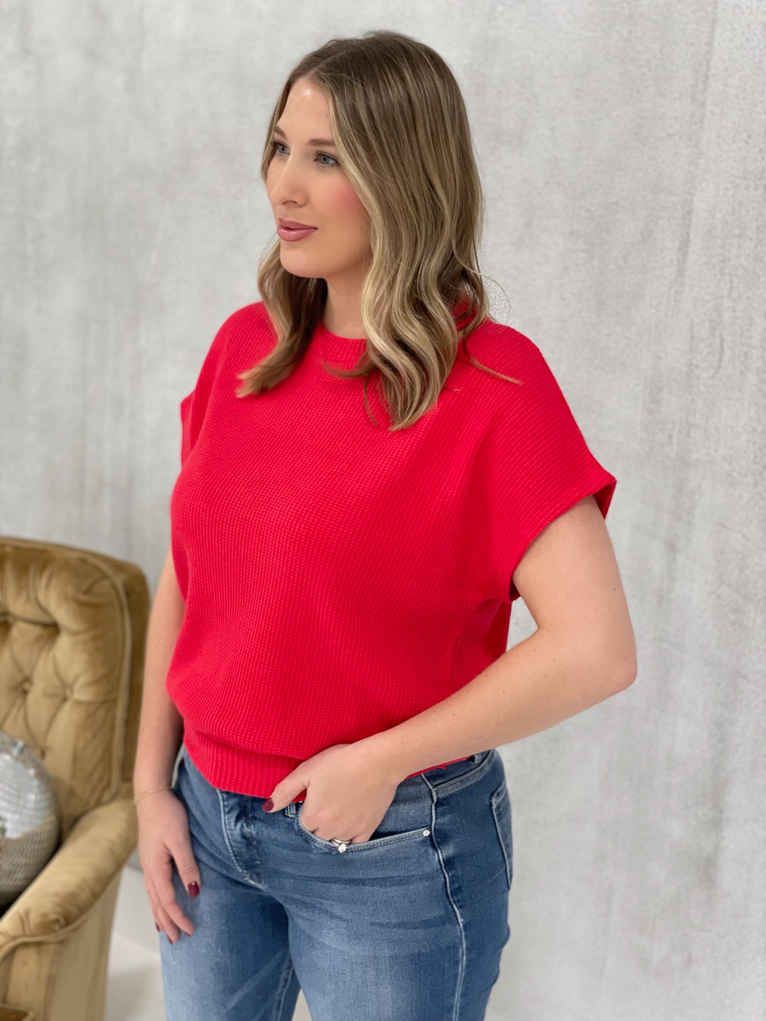 The Best Of Short Sleeve Sweaters - Tomato