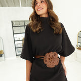 Catie Batwing Dress - Black