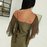 Islay Midi Cape Dress
