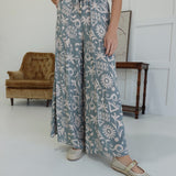 Savory Printed Pants - Sage