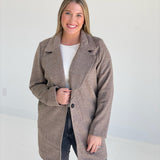 Lois Plaid Coat - Mocha