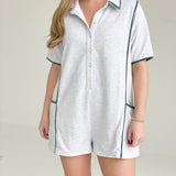 Courtney Romper - Gray