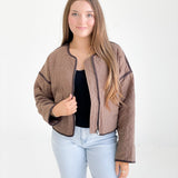 Holliman Quilted Jacket - Mocha