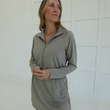 Court Talk Athletic Dress - Stone Taupe
