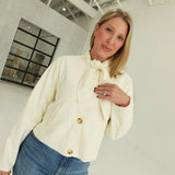Ophelia Cropped Jacket - Snow