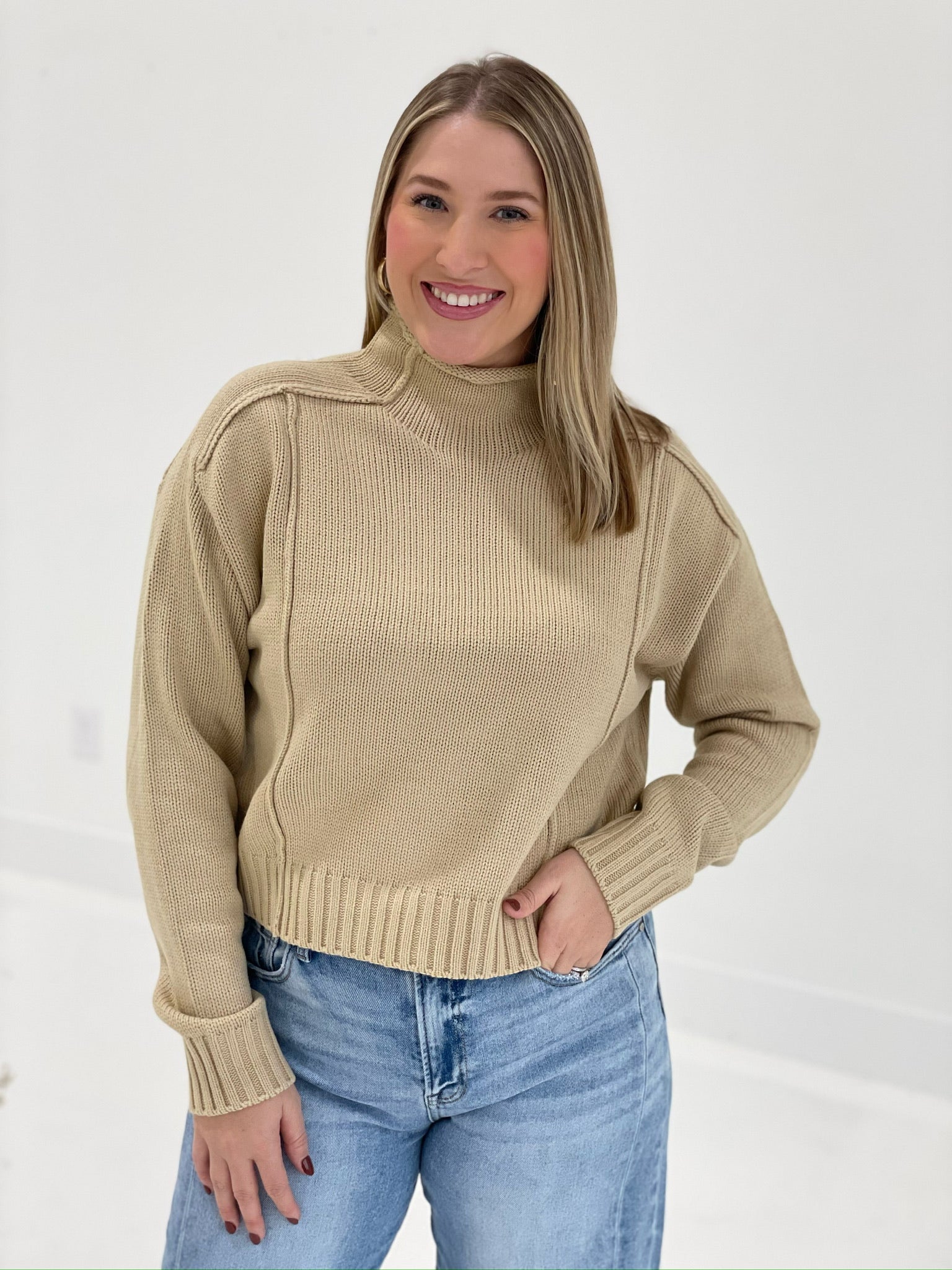 Reverting Back Sweater - Taupe *CM