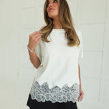 Rowans Lace Top - Ecru