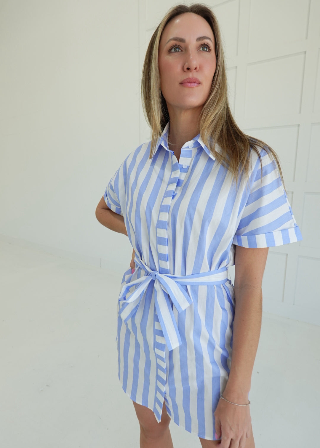 Jacks Mini Dress - Sky