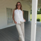 Serene Sleeveless Blouse - Off White