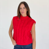 The Clique Sweater Top - Red