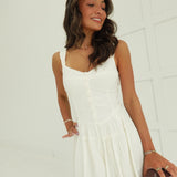 Twirl Girl Romper - Cream