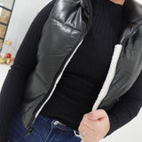 Half In Reversible Vest - Black