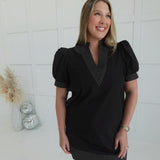Fable Or Truth Mini Dress - Black