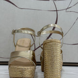CeCe Platform Heel - Gold
