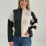 Maxton Colorblock Sweater - Hunter