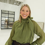 Phaedra Blouse - Olive