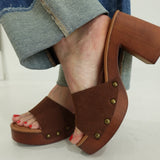 Sugar & Spice Wooden Heels