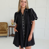 Sisco Mini Dress - Black