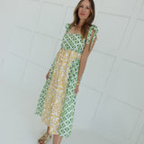 Kaleidoscope Midi Dress - Green