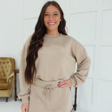 Jump To It Pullover - Taupe