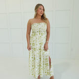 Citrus Coast Midi Dress - Olive
