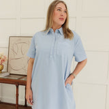 Chastised Mini Dress - Baby Blue