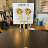 Knot + Chain Earrings
