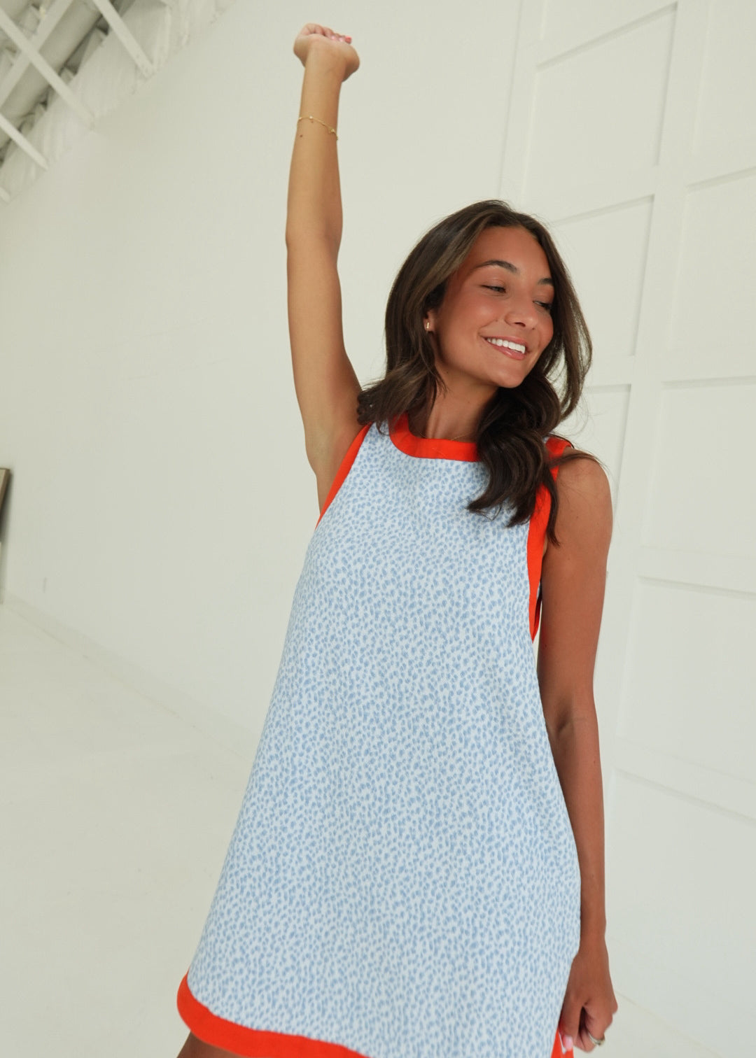 Taylor Textured Dress - Blue