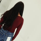 Sims Knit Top - Burgundy