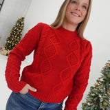 Hold On Me Sweater - Red