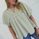 Be Distinct Top - Olive