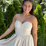 Upscale Summer Midi Dress - Khaki