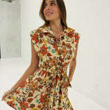 Emilee Mini Dress - Tan