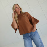Belles Dowry Sweater - Deep Camel