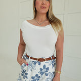 Cecil Floral Shorts - Blue