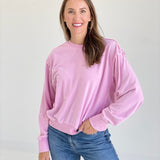 Colder Side Pullover - Rose Pink