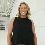 Fringe of Mine Top - Black
