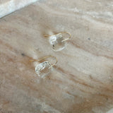 Glass Dangle Earrings - Clear