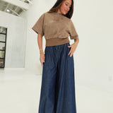 Mockery Suede Top - Mocha